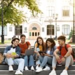 Students gathering