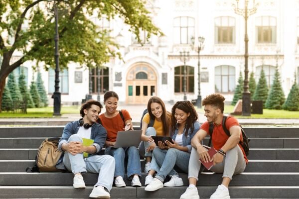 Students gathering