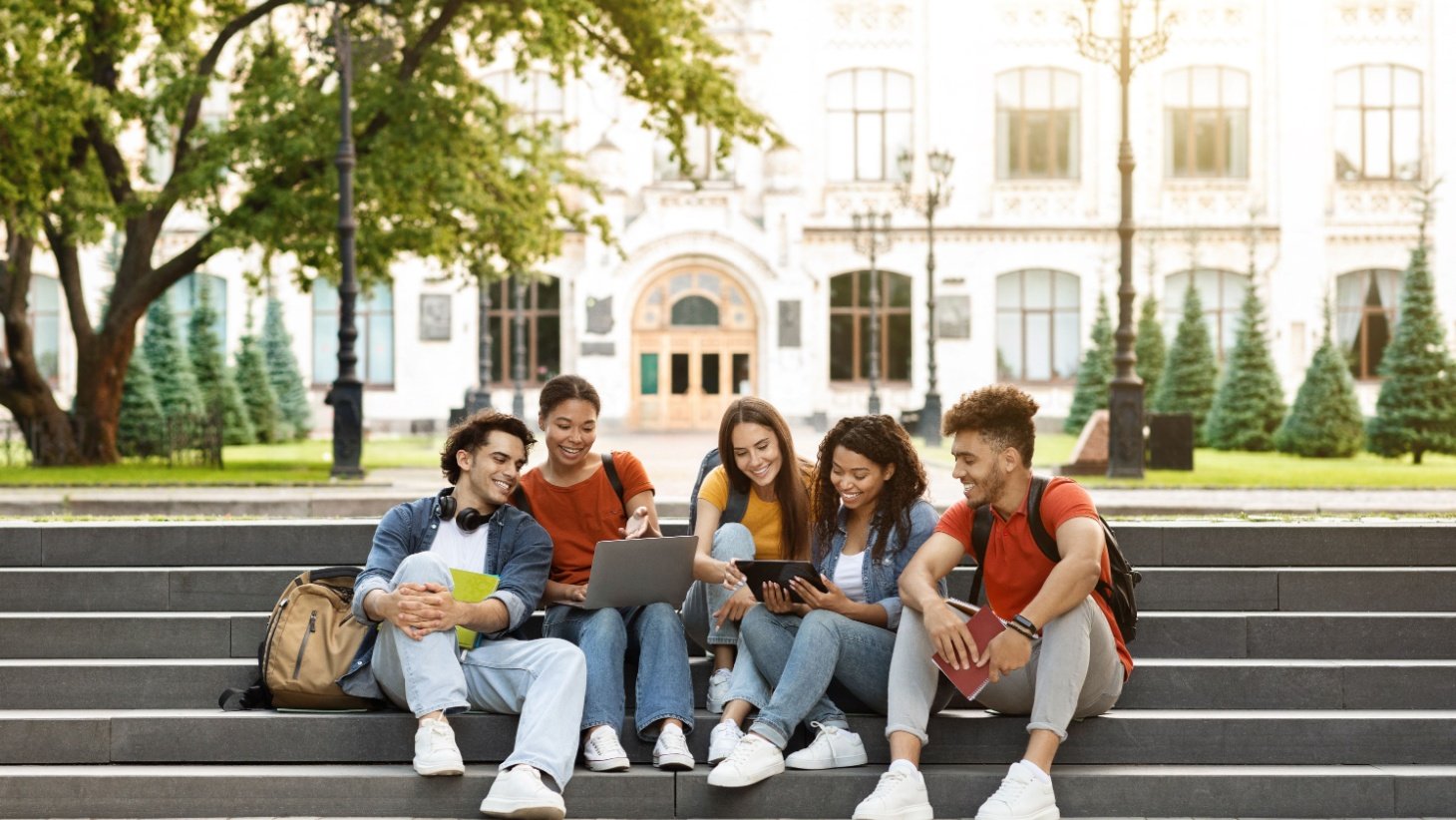 Students gathering